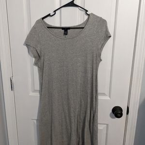 Small grey t-shirt dress